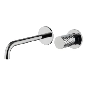 Wall mounted wash basin mixer