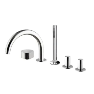 Deck mounted bath mixer