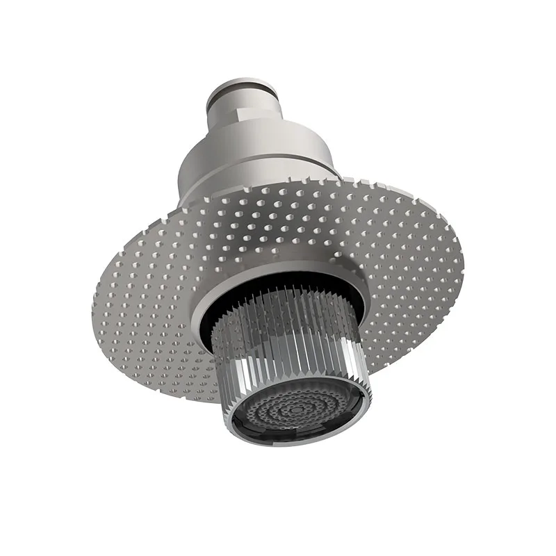 Micro shower head for flush-to-wall installation, Texture P