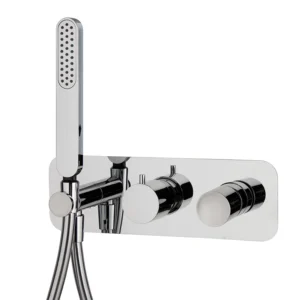 Single lever bath and shower mixer for concealed installation 2 outlets with shower set