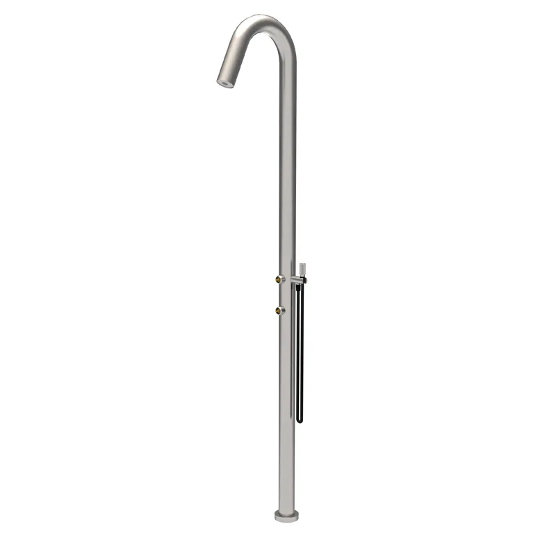 Outdoor shower column with two outlets OUTSIDE