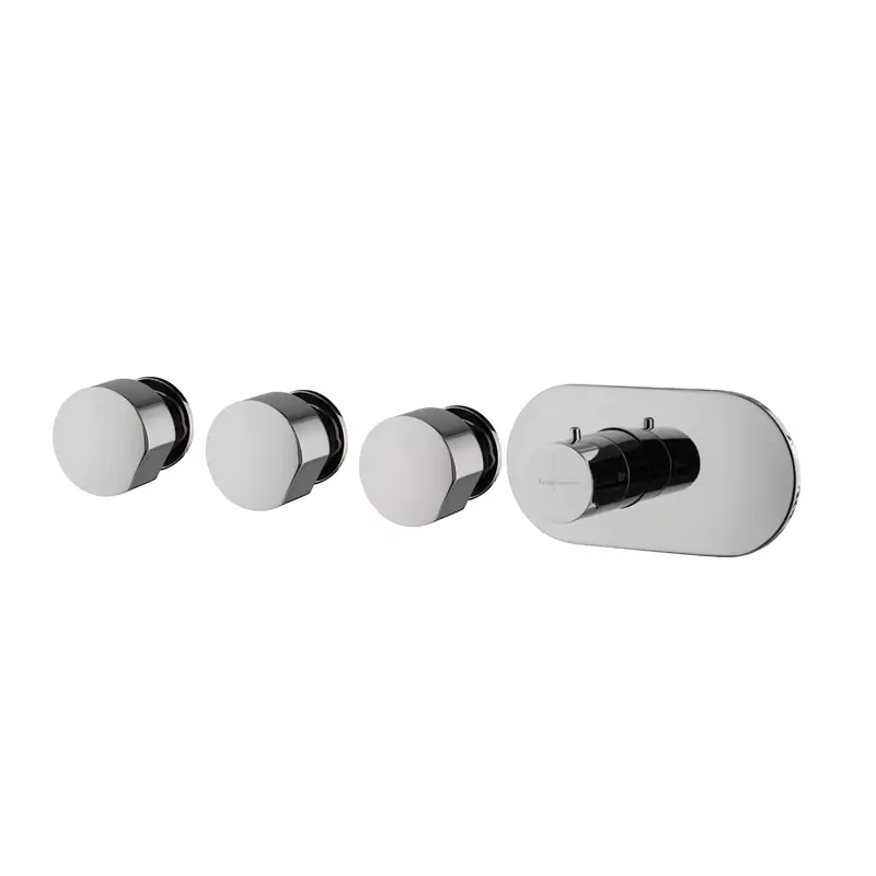 Thermostatic built-in shower mixer