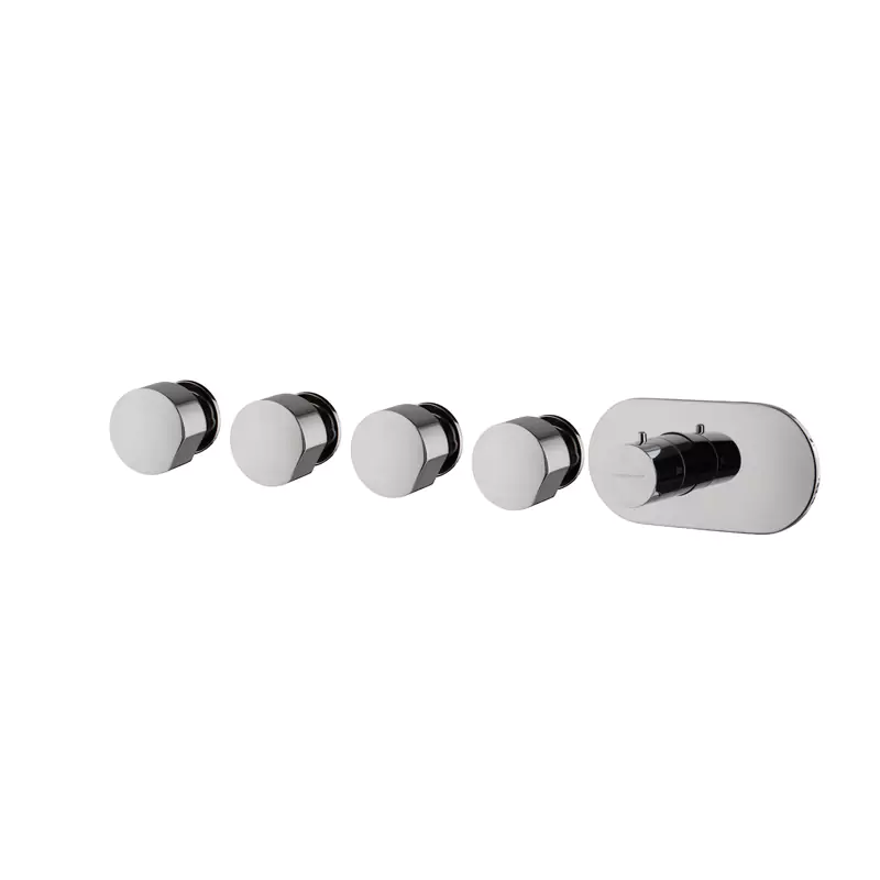 Thermostatic built-in shower mixer