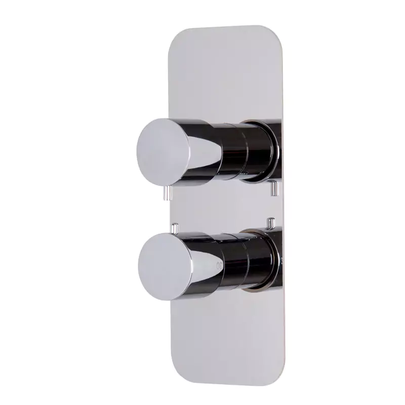 Thermostatic mixer for concealed installation with 2/3 outlets diverter