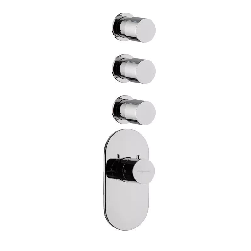 Thermostatic built-in shower mixer