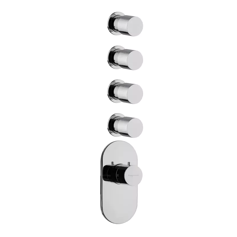 Thermostatic built-in shower mixer