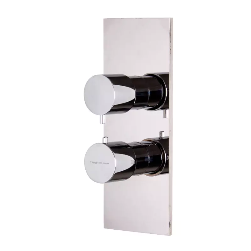 Thermostatic mixer for concealed installation with 2/3 outlets diverter