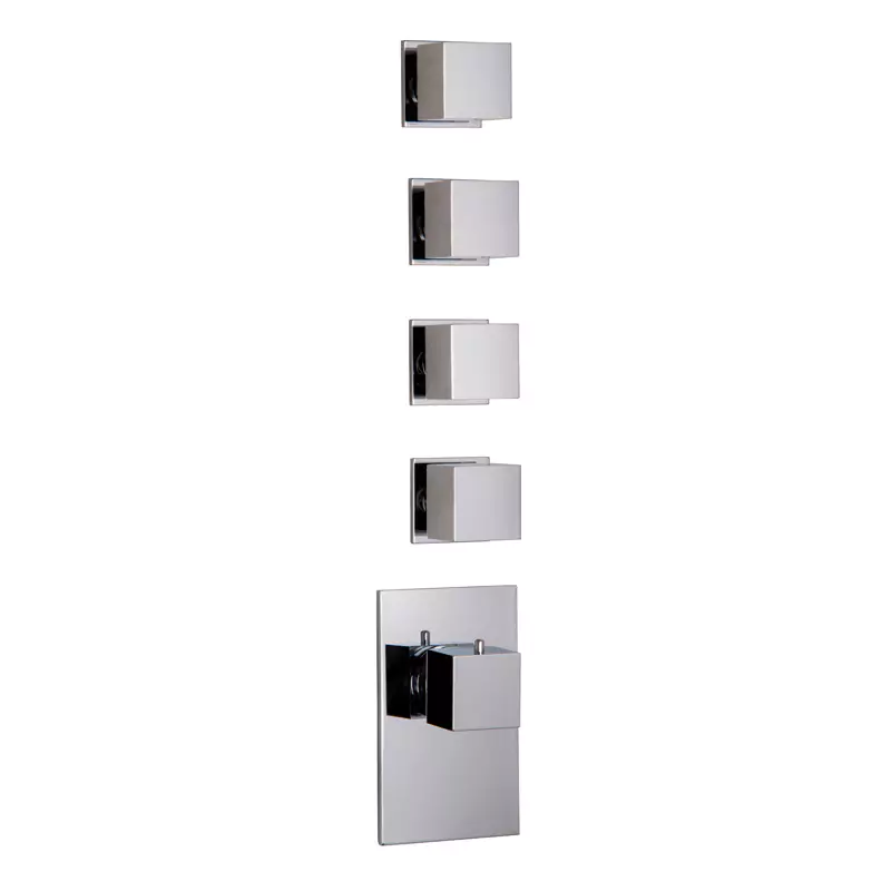 Thermostatic built-in shower mixer