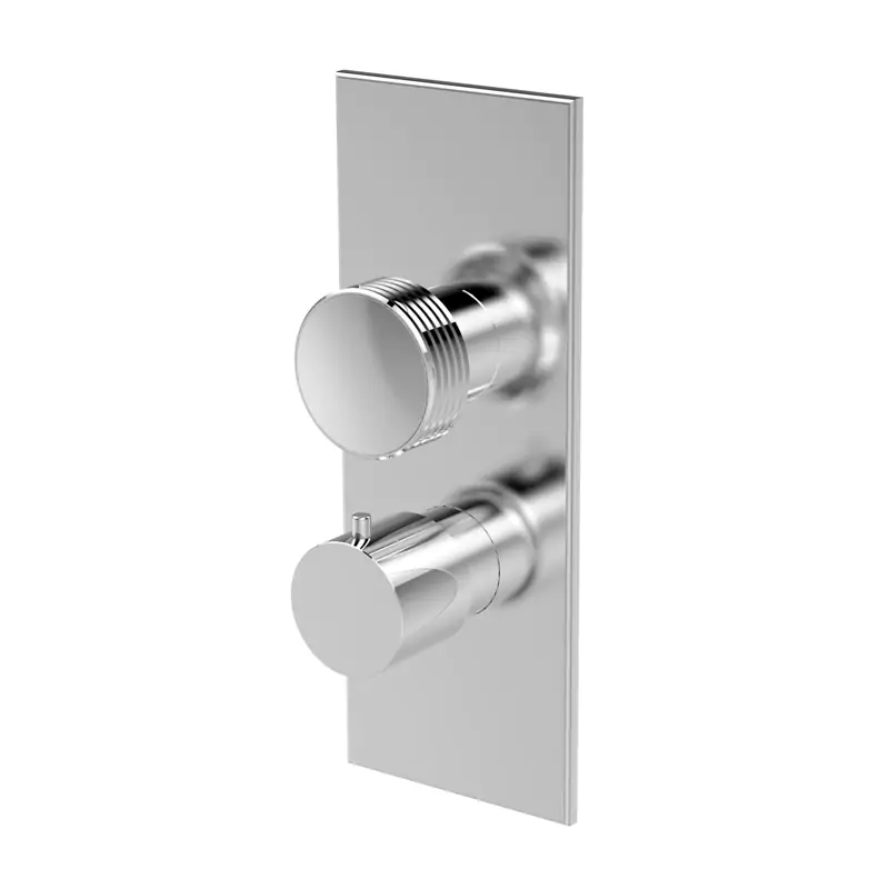 Thermostatic mixer for concealed installation with 2/3 outlets diverter Texture Collection – Spillo Tech
