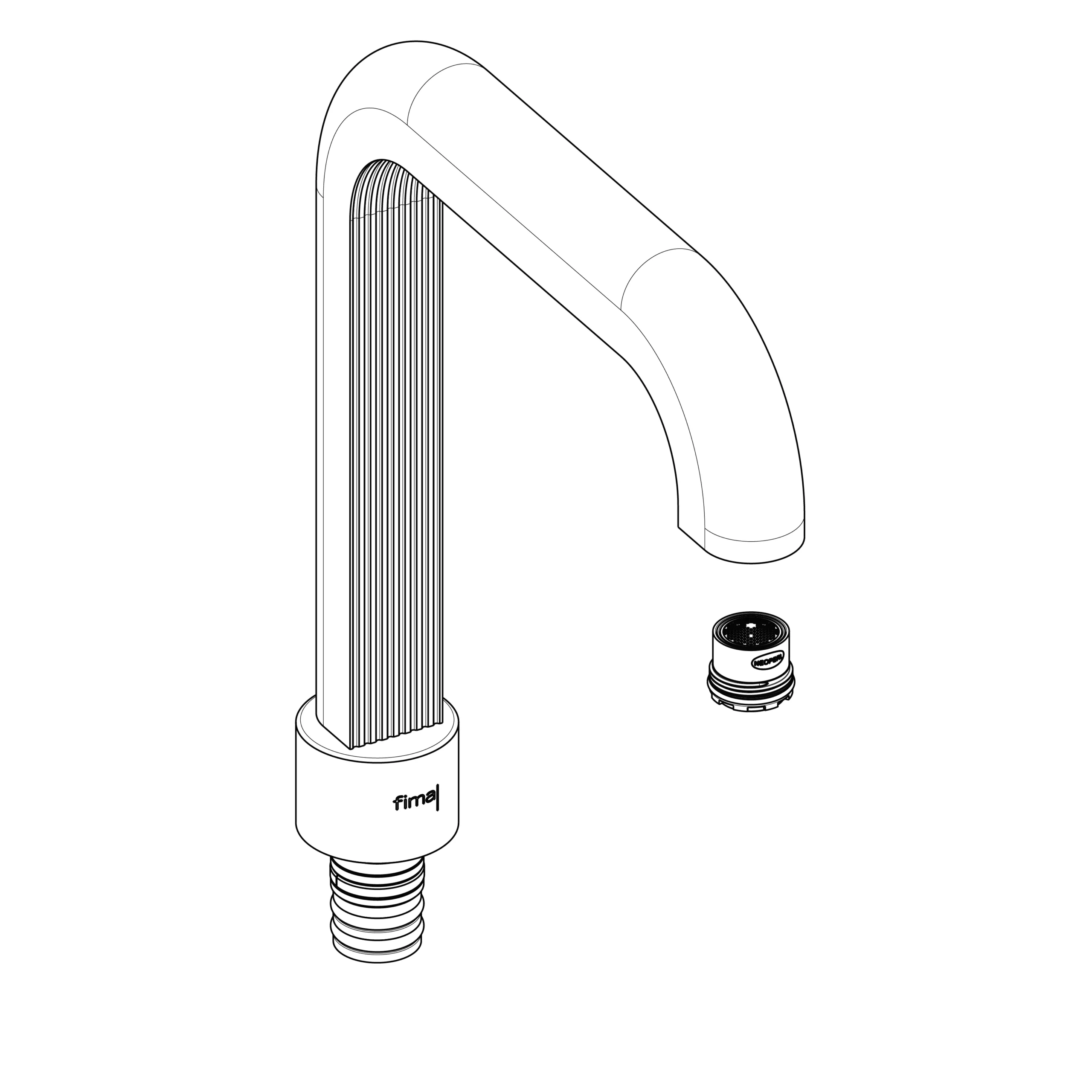 THREE-HOLE SWIVEL SPOUT